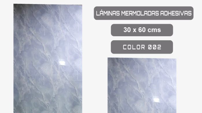 Wall Panel Ranurado - Láminas Marmoladas Adhesivas - Color 002 - 30x60cm