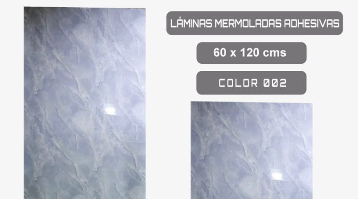 Wall Panel Ranurado - Láminas Marmoladas Adhesivas - Color 002 - 60x120cm