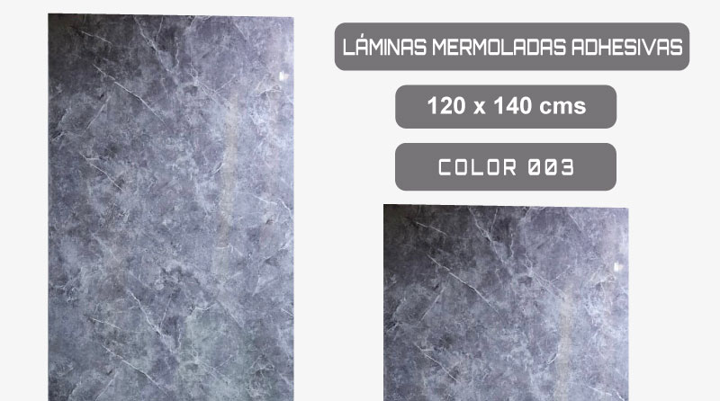 Wall Panel Ranurado - Láminas Marmoladas Adhesivas - Color 003 - 120x140cm
